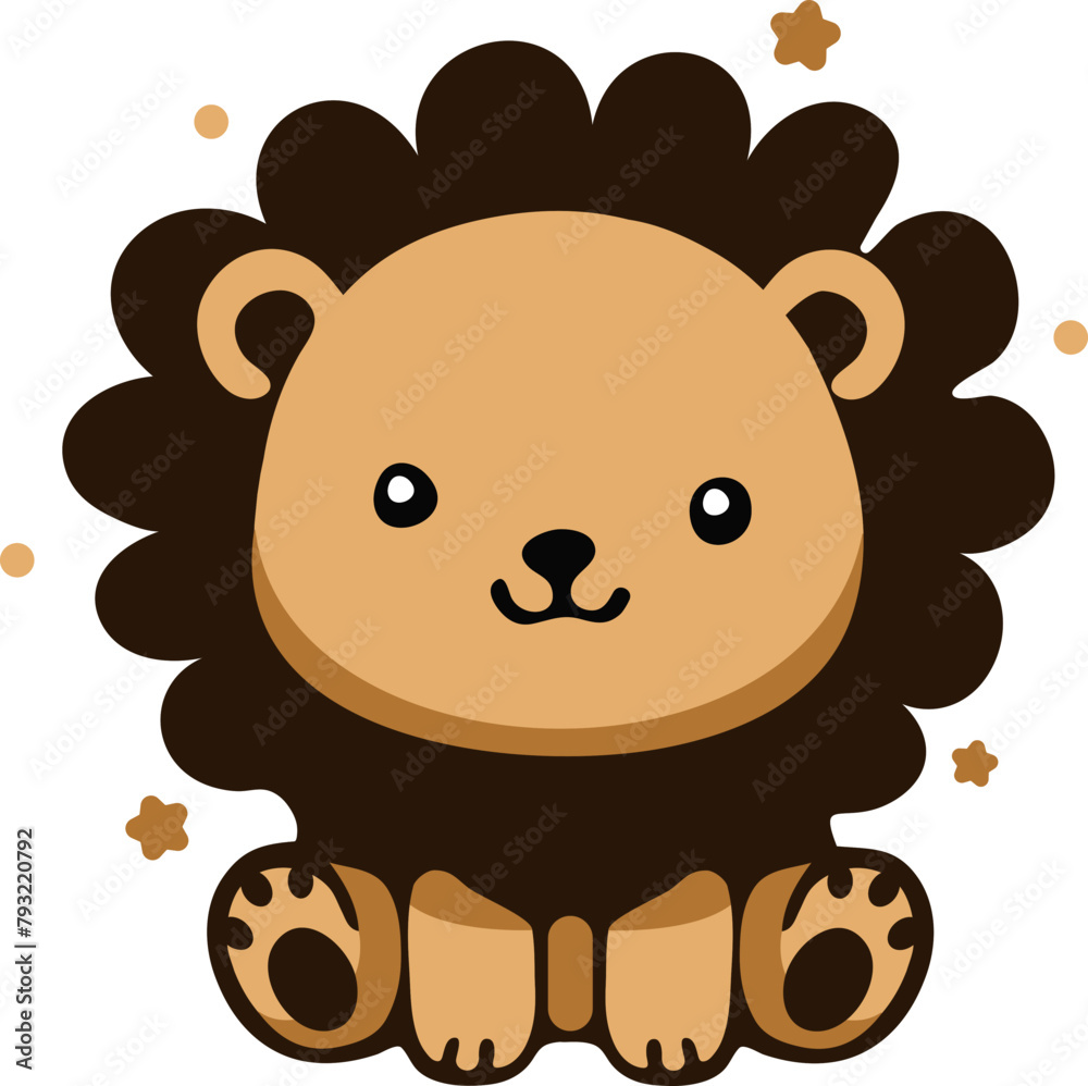Hand-Drawn Lion Illustration Hand-Drawn Lion Illustration