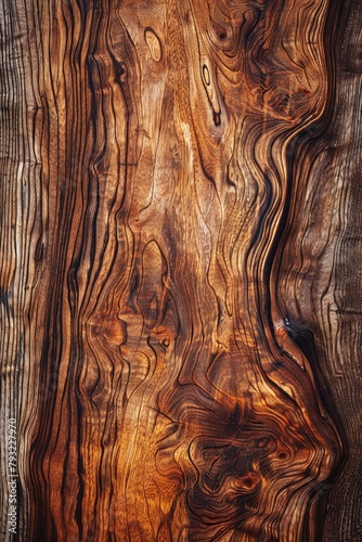 Warmth and Richness Closeup of Natural Wood Grain Texture for Copy Space Background