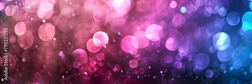 A blurry pink and blue background with purple and blue circles