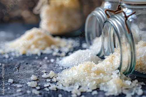 Beef gelatin powder. Dry gelatin powder