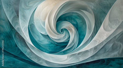 Abstract background with blue vortex. photo