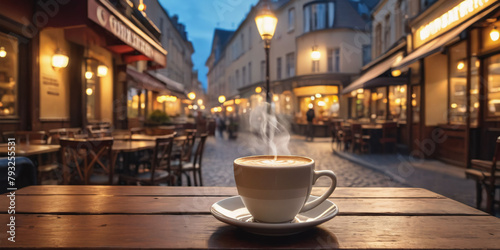 cup of coffee on the street