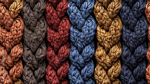 Close up background of woolen spectrum