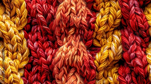 Close up background with colorful wool