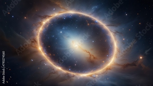 Celestial Majesty Nebula Shines in the Vastness of Space