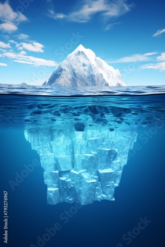 Antarctic sea iceberg Generative AI © ShPRoman