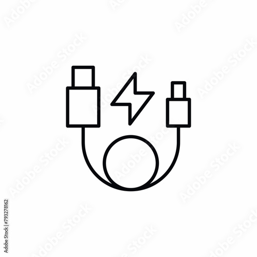 device cable charge power icon