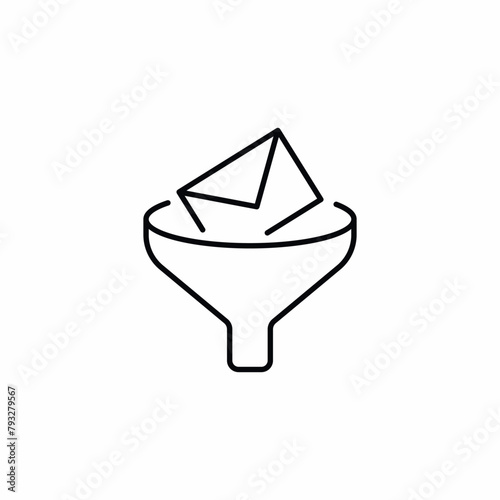 message filter funnel inbox icon