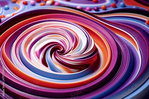 Hypnotic Spiral Swirls: Artful Pastry Designs in a Flavorsome Whirl