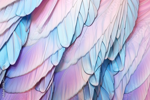 Pastel Dreamscape Textures: Close-Up Gradient Pastel Butterfly Wings © Michael