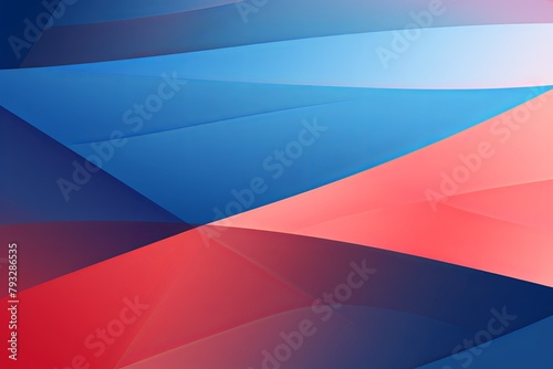 Red Blue Gradient Abstracts: Geometric Stationery Design Collection