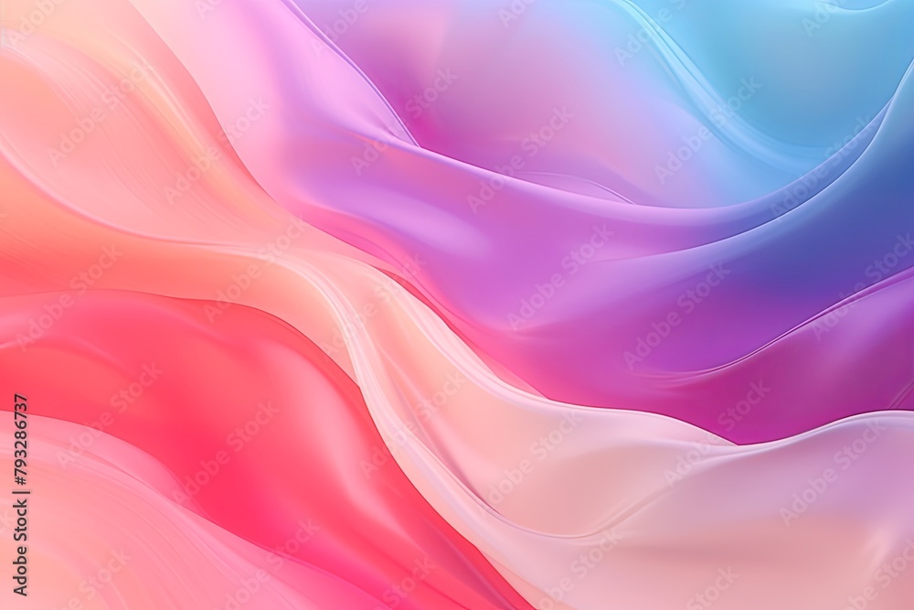 Obraz premium Soft Rainbow Transition Effects: Fluid Gradient Ambient Video Intro