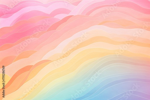 Soft Rainbow Transition Effects - Baby Shower Invitation Card