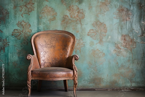 Copper Verdigris Vintage Patina: Textured Wallpaper Designs photo