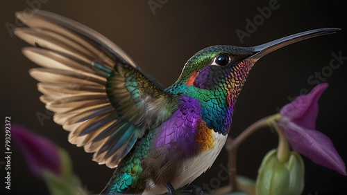 Whispering Zephyr: Hummingbird and the Flutter of Wings © Online Jack Oliver
