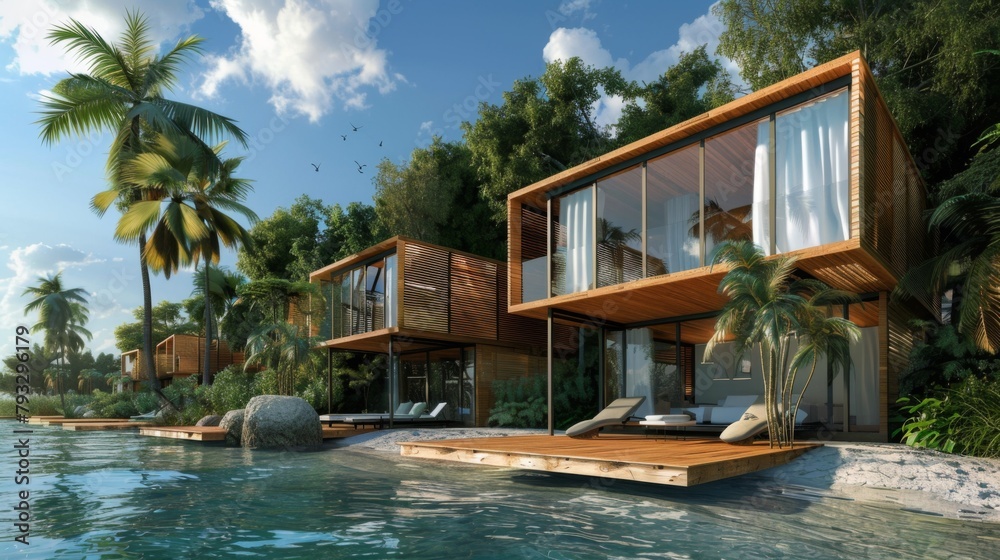 Tropical Island the House Rendering
