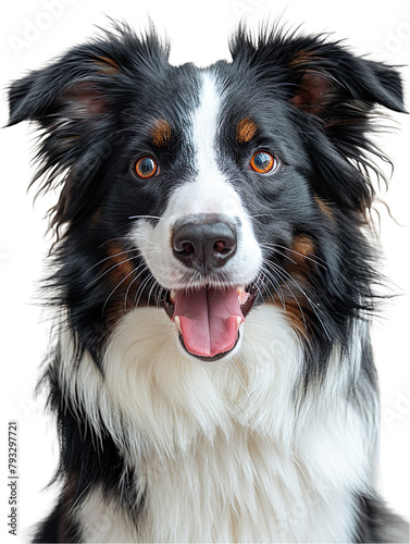 Border Collie isolated on a transparent background © Alghas