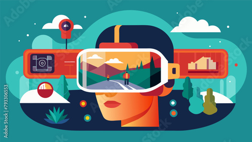 An augmented reality headset that overlays a users memories onto their current surroundings blending the past and present seamlessly..