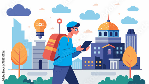 As a traveler explores a new city their neural tech serves as a personal tour guide providing historical and cultural information in realtime as they.