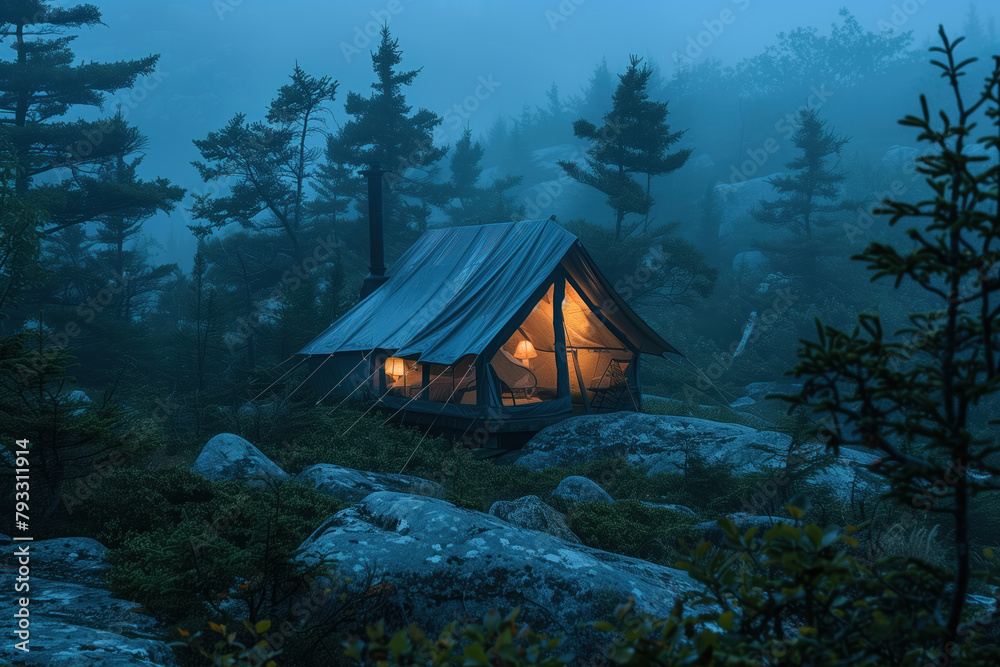 Camping in the Forest, Generative AI Camping in the Forest, Generative AI