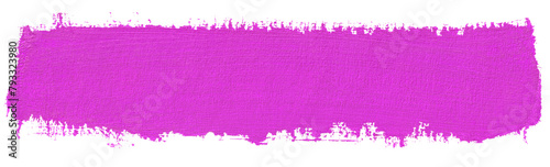 Purple stroke of paint isolated on transparent background