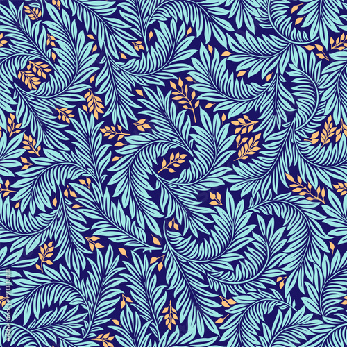 Floral vintage seamless pattern for retro wallpapers. Enchanted Vintage Flowe...