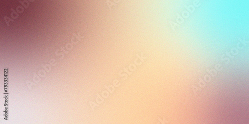 Abstract colorful gradient background with soft blur texture, noisy grainy texture and glowing retro waves vector background.