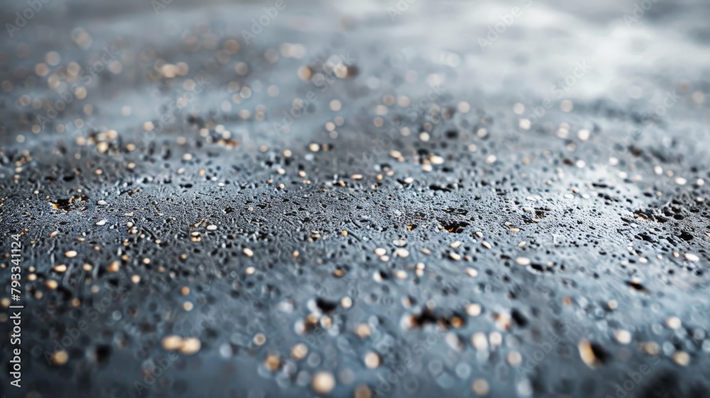 An abstract, detailed close-up of dark asphalt scattered with tiny grains and pebbles, providing a gritty texture. An abstract, detailed close-up of dark asphalt scattered with tiny grains and pebbles, providing a gritty texture.