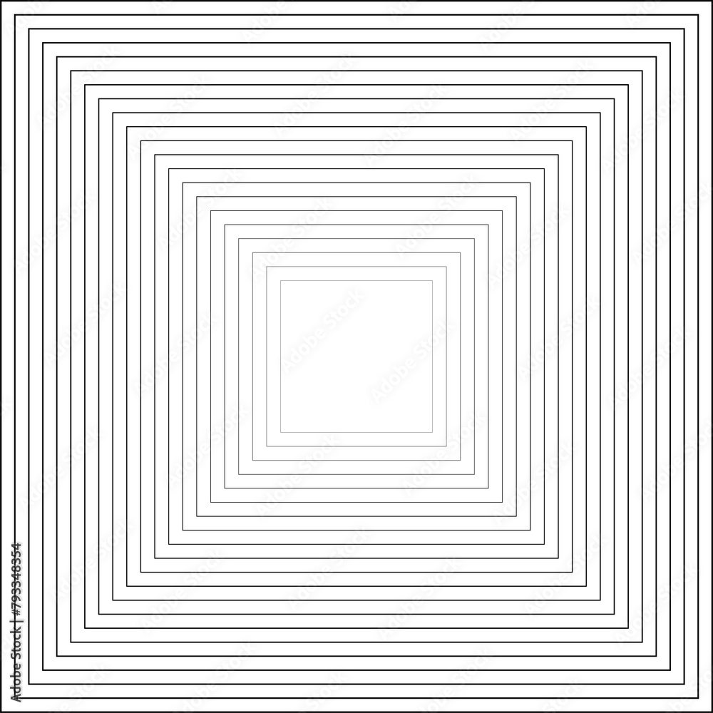 Square lines gradient geometric pattern Square lines gradient geometric pattern