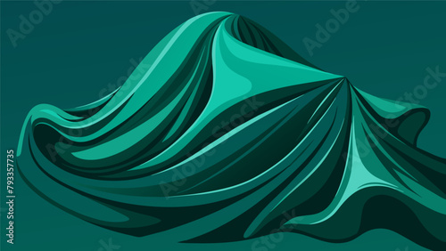A velvety velvet fabric in a dazzling emerald green hue adding a touch of opulence to any quilt project..