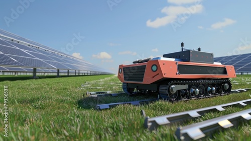 Orange and Black Vehicle in Grass Field