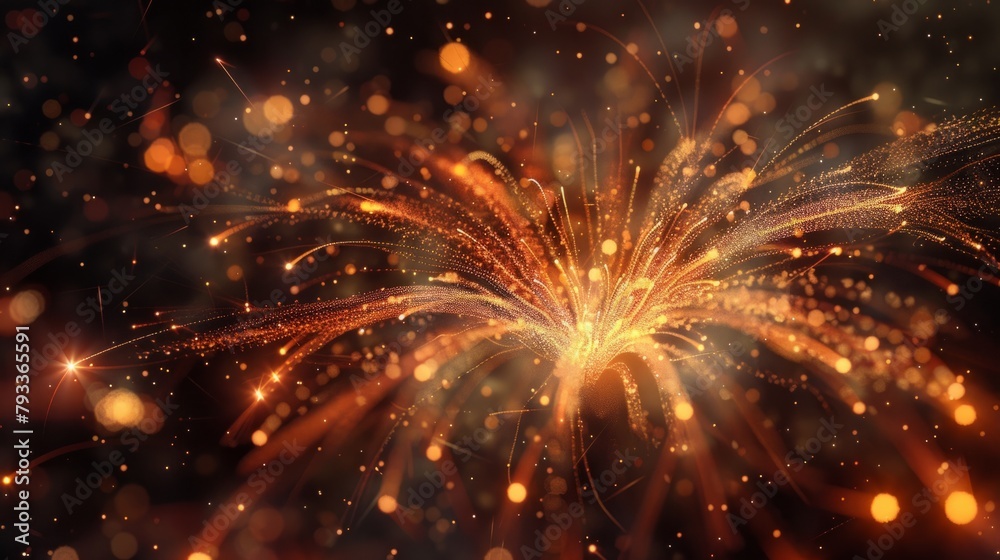 Obraz premium Fireworks. generative ai