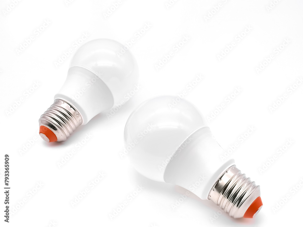 LED light bulbs on a white background. light bulb isolated on white LED light bulbs on a white background. light bulb isolated on white