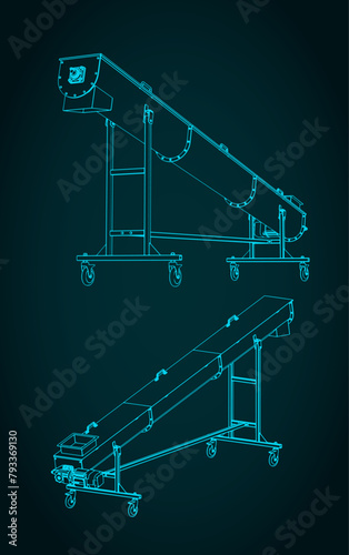 Mobile screw conveyor