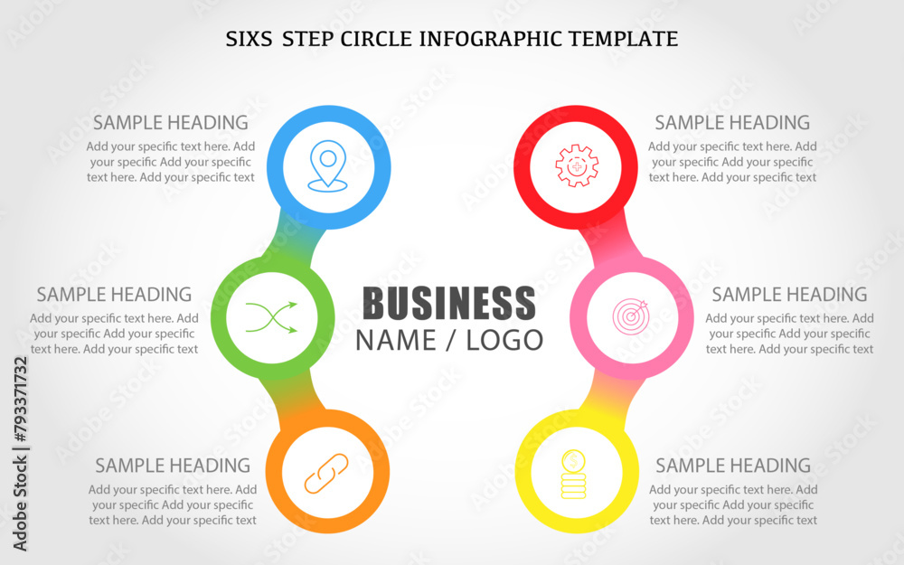 Semi circle marketing infographic template design Semi circle marketing infographic template design