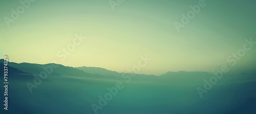 A Subtle Blend of Green and Blue Soft Gradient Painting Serenity and Calmness, Nature's Harmony Captured in Sublime Colors