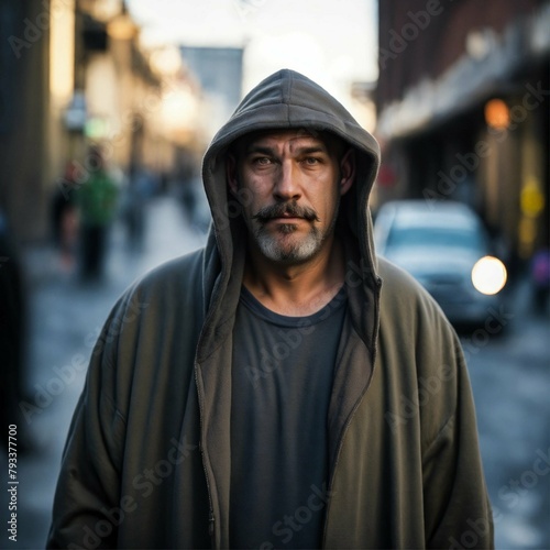 portrait of a man in the street