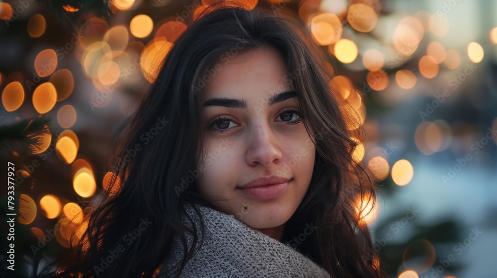 portraits with bokeh technique in the background generative ai