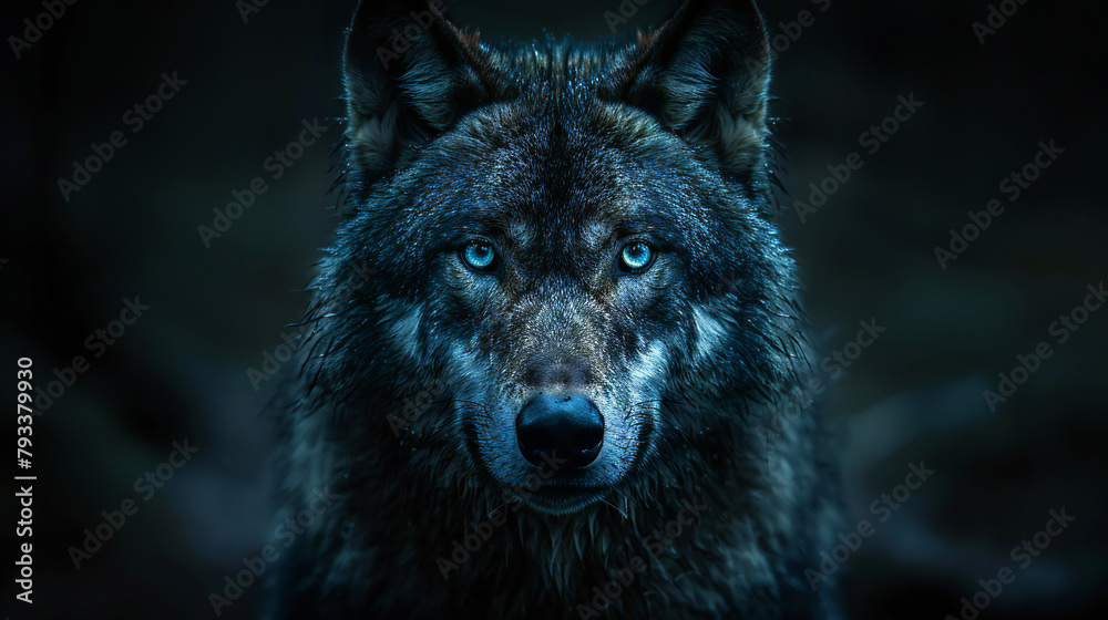 wolf in the woods wolf in the woods