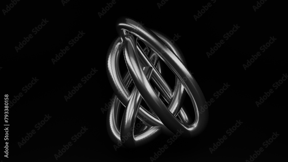 a black and white photo of a ring