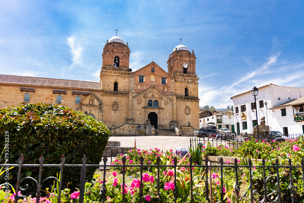 Obraz premium Mongui, Boyaca - Colombia. April 12 - 2024. Colombian municipality located in the province of Sugamuxi in the department of Boyaca