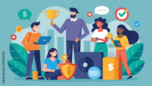 A group of friends establish a system of accountability and transparency within their shared finances to prevent any one person from falling