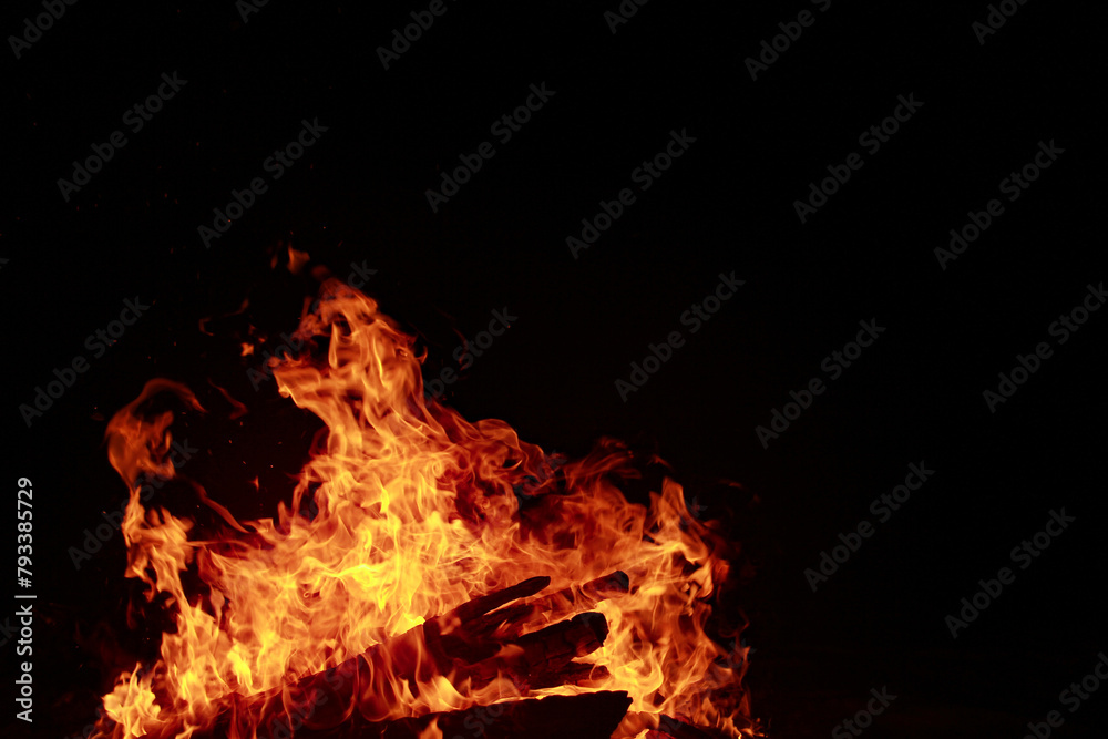 Fototapeta premium fire in the fireplace