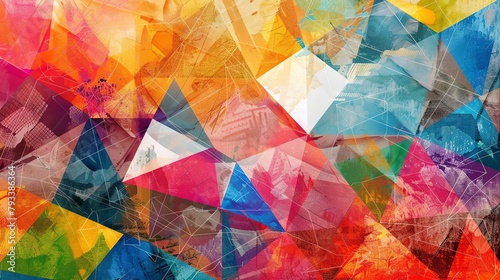 colorful abstract geometric pattern background