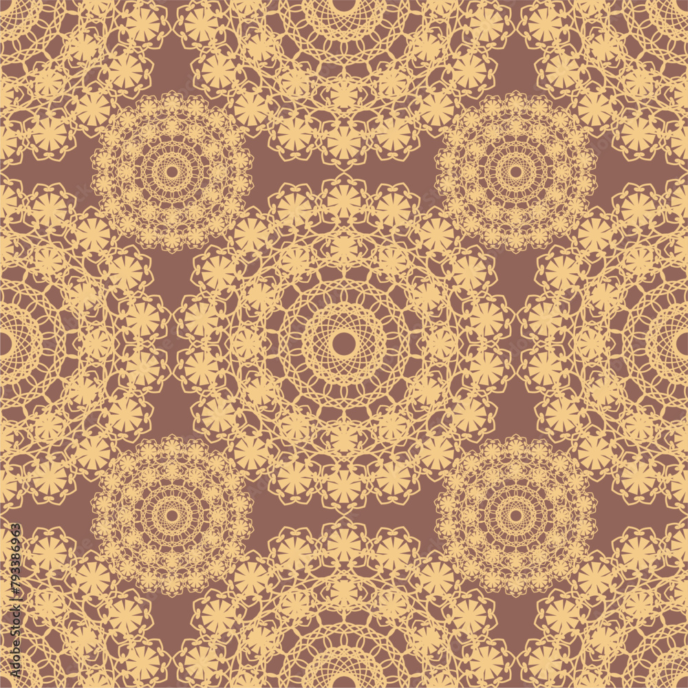 Seamless vector lace pattern decorative print for wallpaper, textile, paper, gifts beautiful background Seamless vector lace pattern decorative print for wallpaper, textile, paper, gifts beautiful background