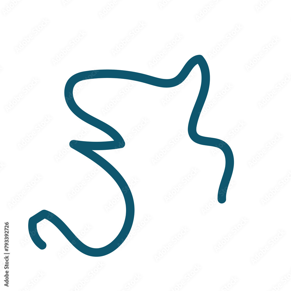 Squiggly lines abstract decor Squiggly lines abstract decor