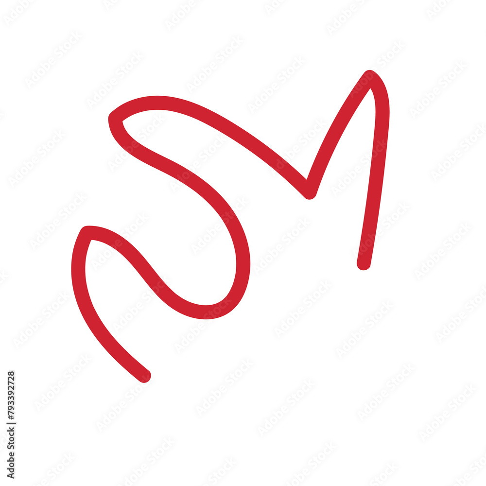 Squiggly lines abstract decor 