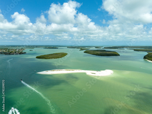 Mangrove islands also called Thousand Islands along Marco Island
