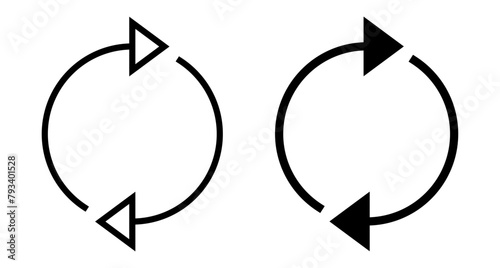 Refresh icon vector isolated on white background. Reload icon vector. Update icon. convert icon