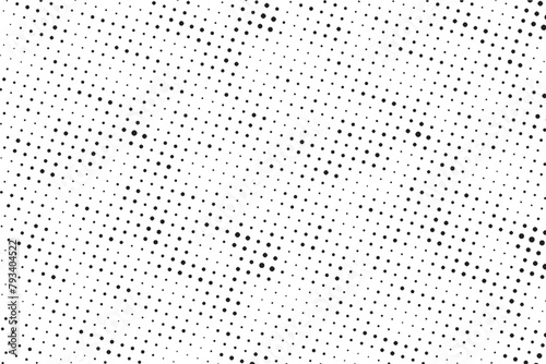 Retro-Inspired Halftone Vector Banner with Abstract Grunge Texture